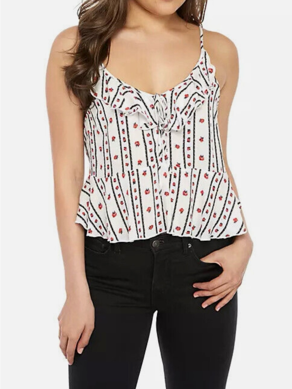 Free People Intimately Love to Floral Printed Crop Cami